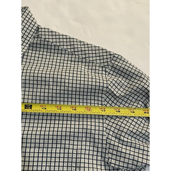 Billy Reid Shirt Men M Medium White Check Pattern Long Sleeve Standard Cut - Picture 6 of 7